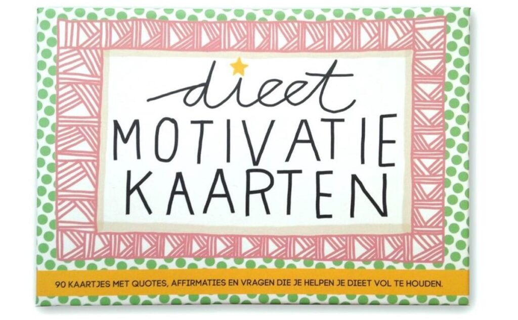 Affirmatie dieet kaarten