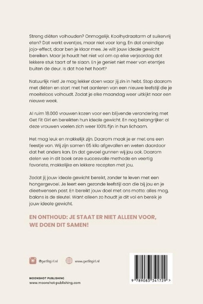 Bereik je ideale gewicht boek get fit girls