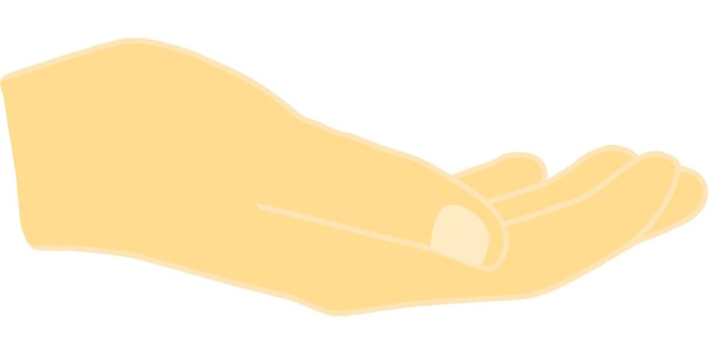 Handpalm methode gebruiken eten afmeten